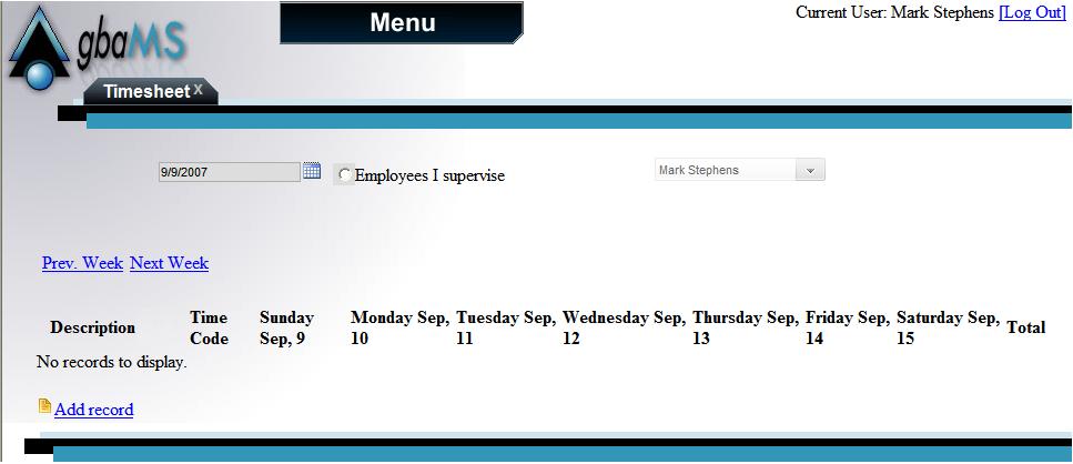 timesheet
