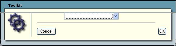 Toolkit dialog