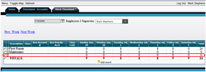 timesheet task