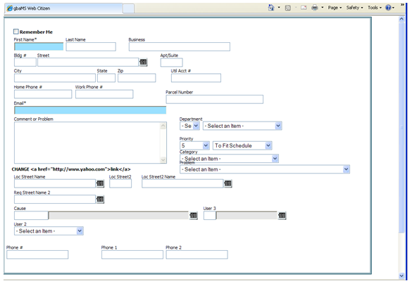 Request Form
