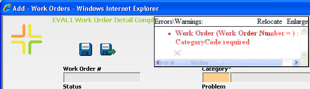 Errors Warnings