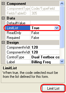Limit List