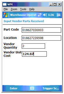 Input Vendor Parts