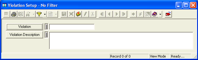 violation setup