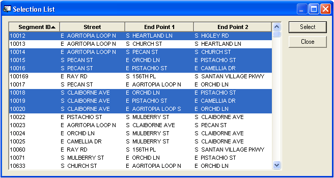 Route Selection