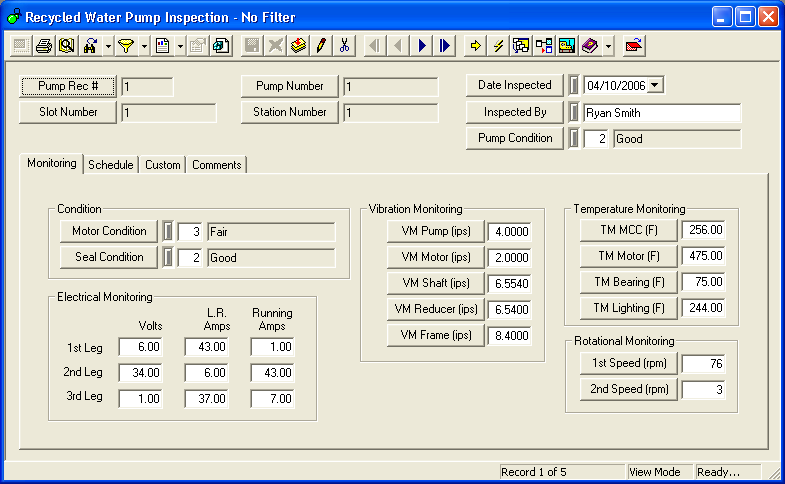 Recy Pump Insp