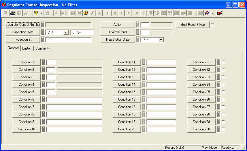 Regulator Control Insp