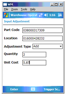 Input Adjustment