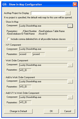 Show in map config