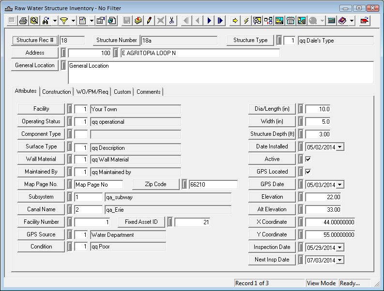 structure inventory