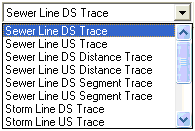 trace dropdown