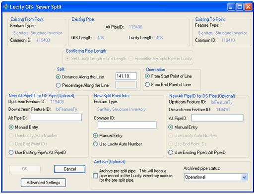 SW_Split Dialog