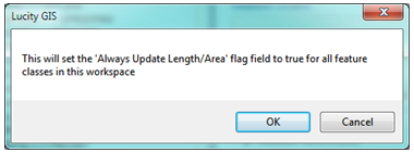 update length area message