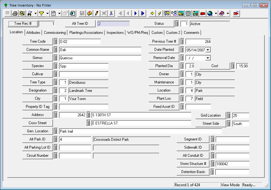 Tree Inventory