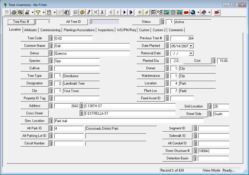 tree inventory software