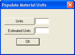 Populate Material Units
