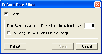 Default Date Filter