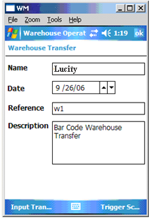 Warehouse Transfer
