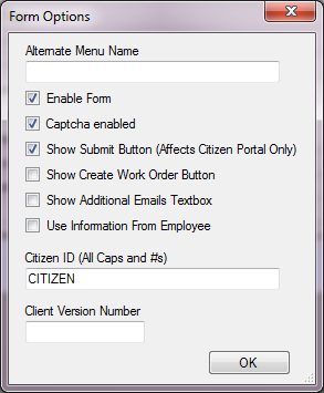 Form Options