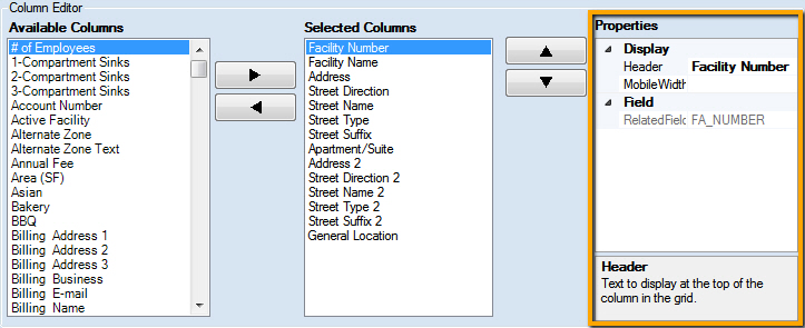 properties grid