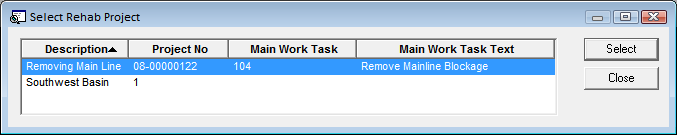 Select Rehab Project