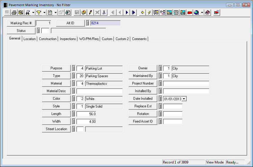 Pvmt Marking Inv