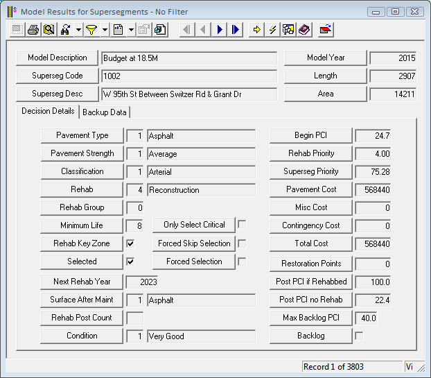 Segment Results