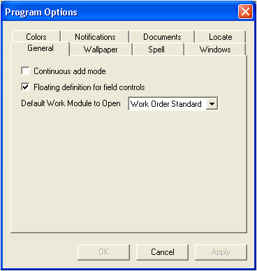 Program Options