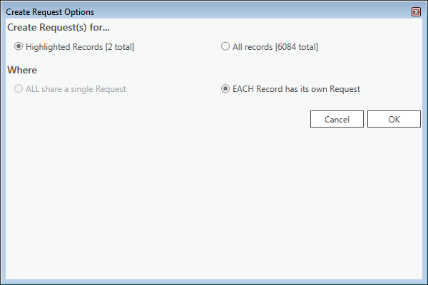 create request