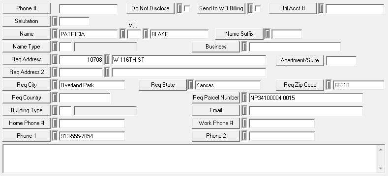 Customer Tab