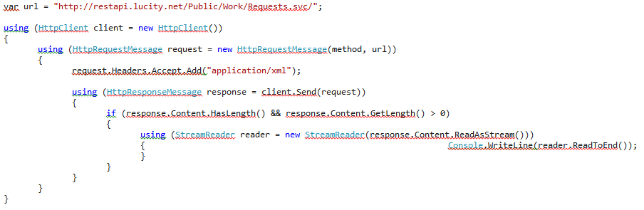 getting data with c