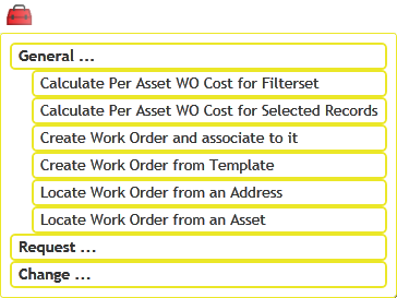 Toolkit dropdown