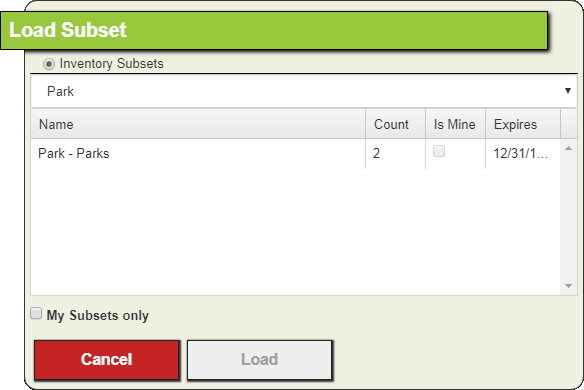 web map_add subset selection