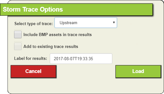 Storm Trace options