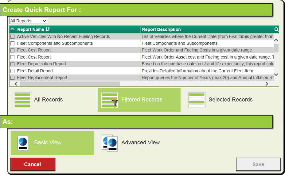 quick report add method 2