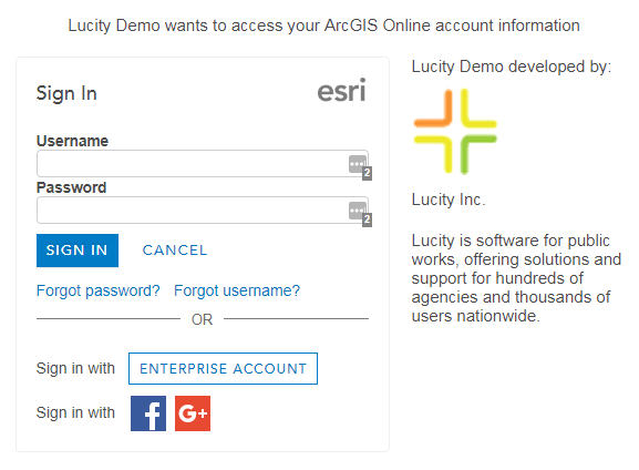 arcGIS sso