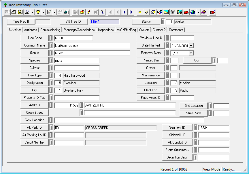 Tree Inventory