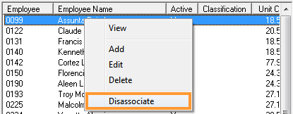 Disassociate