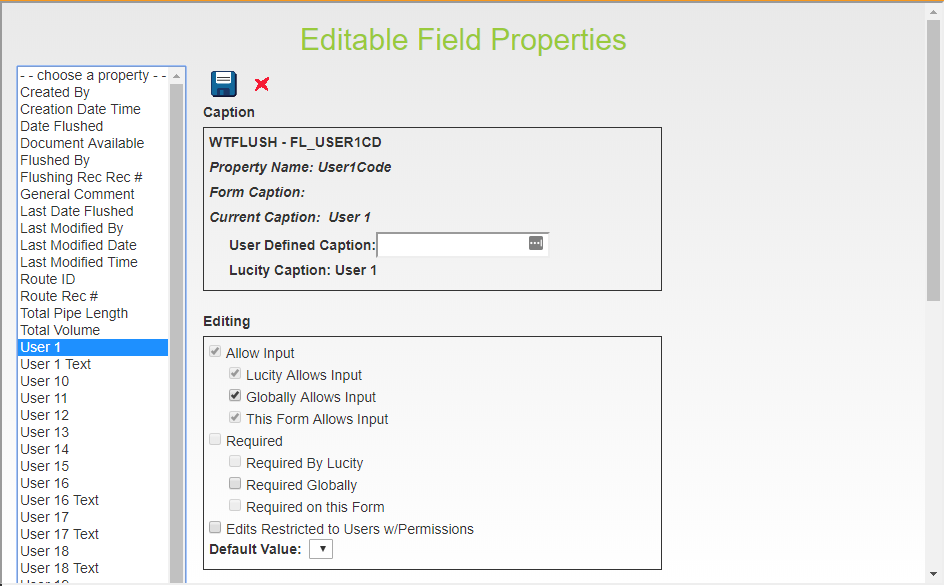 field properties