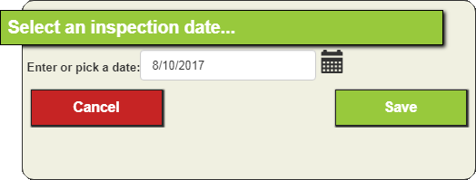 Inspection date