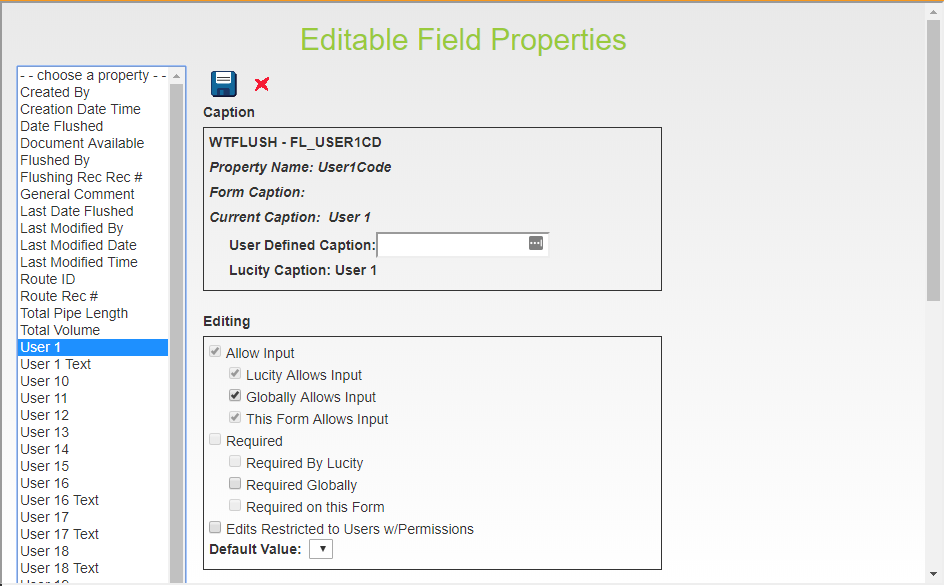 Field Properties 7260