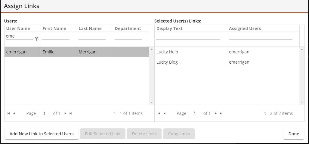 link config tool
