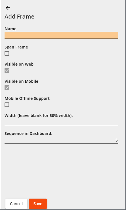 add frame window