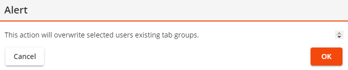share tabs alert