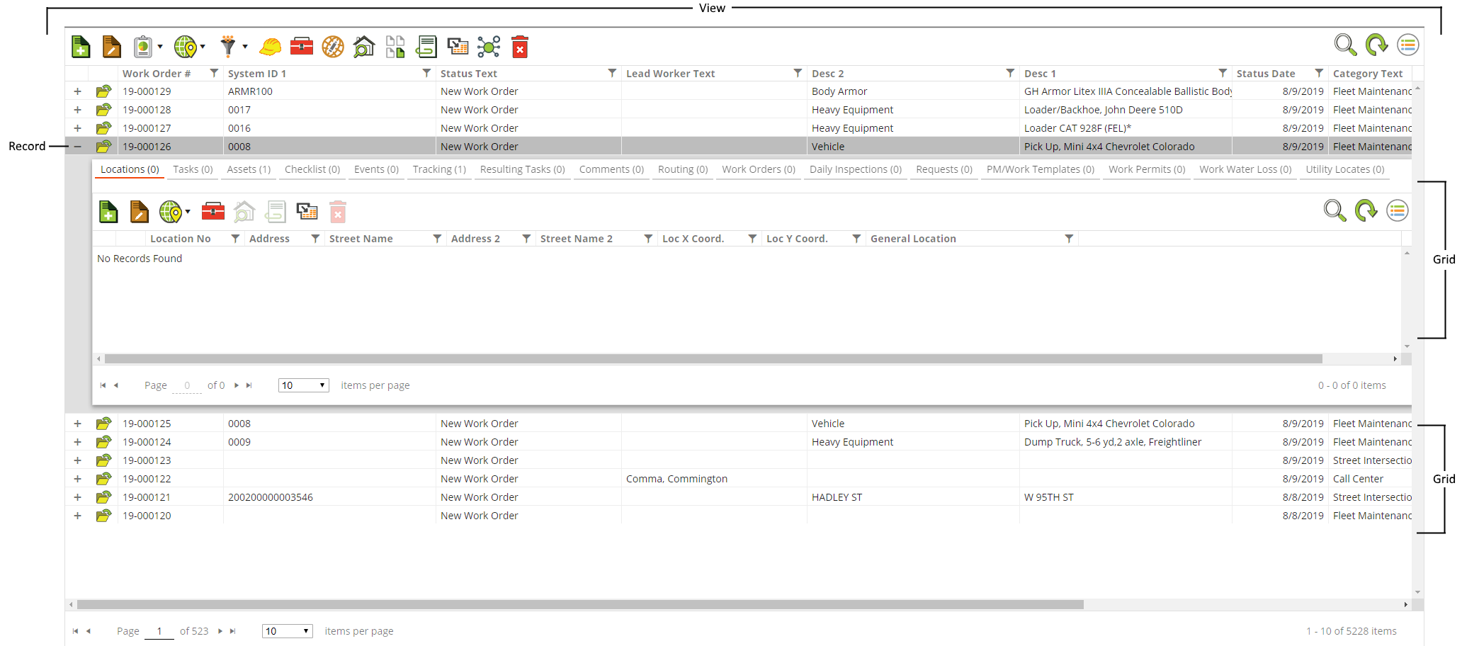 Sample gbaMS Web