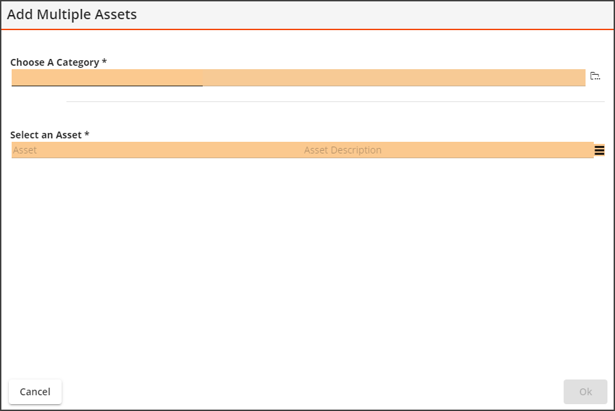 add multiple assets
