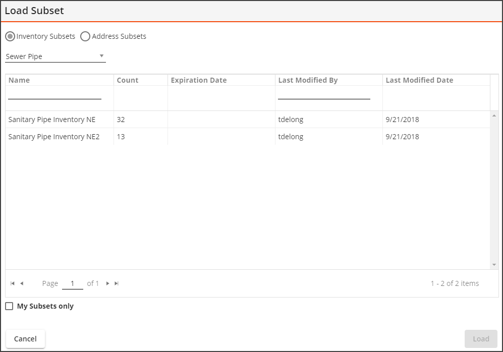 web map_add subset selection