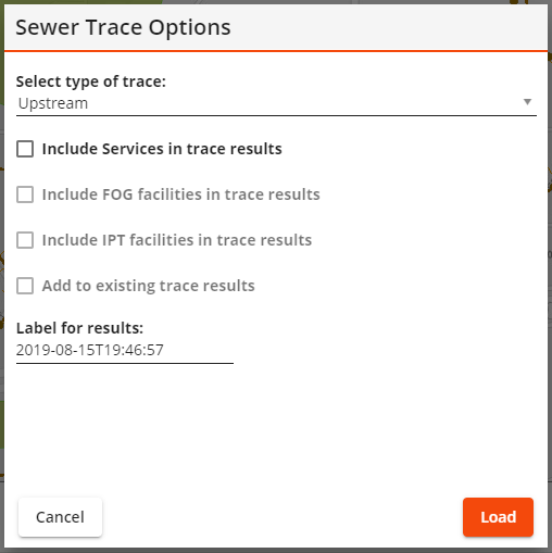 Trace options