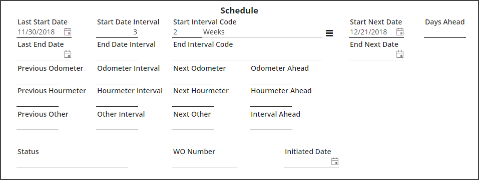 PM Schedule