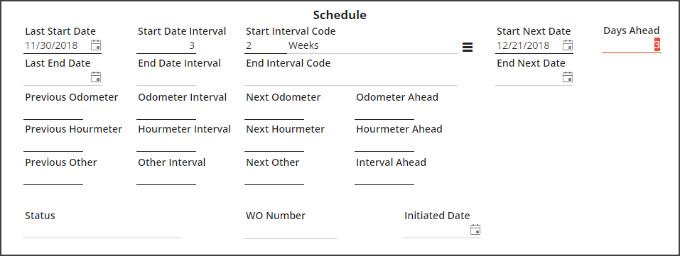 days ahead example